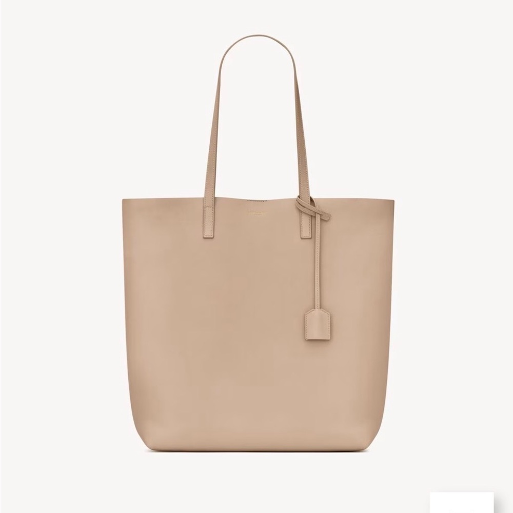 Yves Saint Laurent Beige Shopping Tote Bag